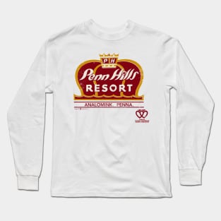 Vintage Penn Hills Resort of the Poconos Long Sleeve T-Shirt